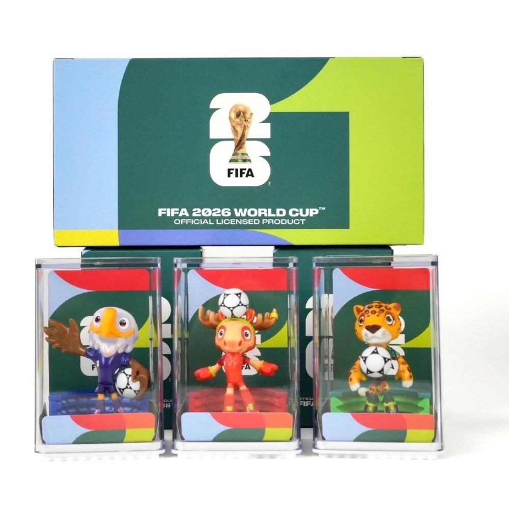 FIFA 2026 World Cup Official Mascot Figurine 3-Piece Set Collectible New